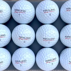 1 Dozen Kirkland Performance + Golf Balls 5A Mint Condition