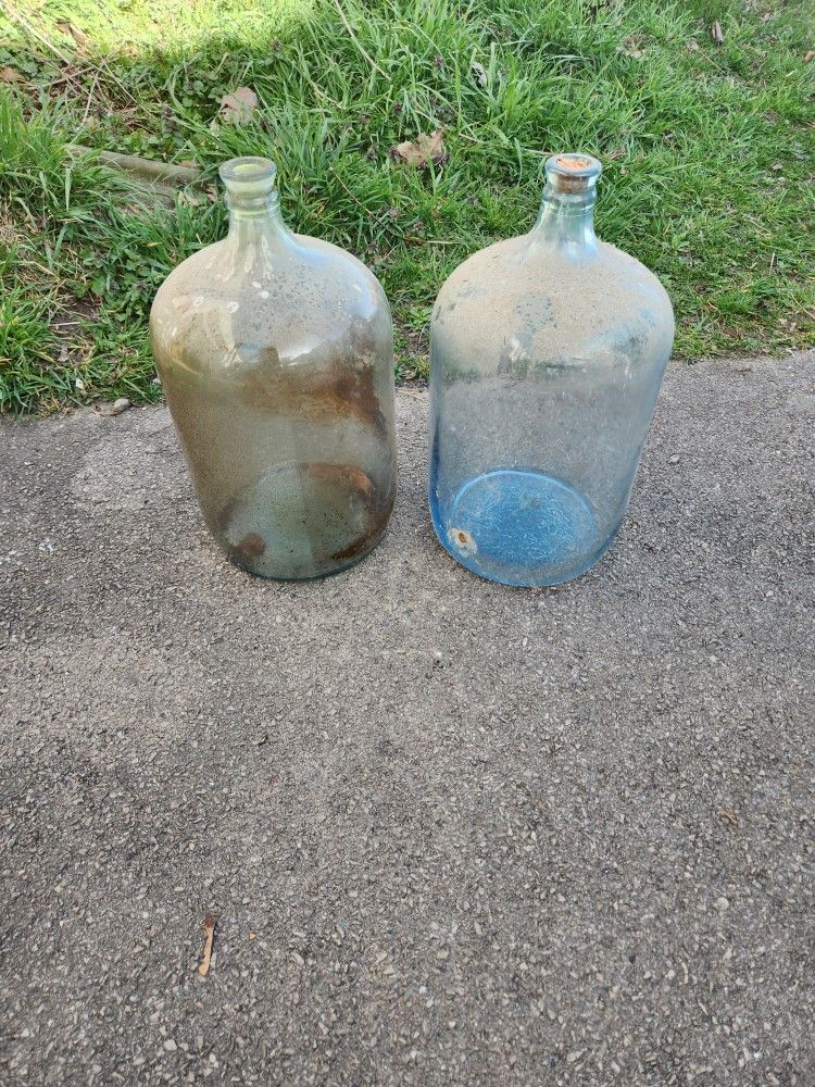 Two (2) Glass Carboys