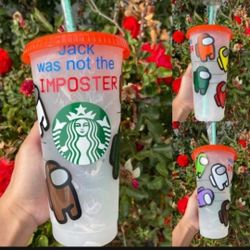 Custom Starbucks Swirl Color Changing Tumbler Cup