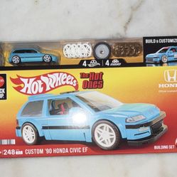 Mattel Hot Wheels The Hot Ones Custom '90 Honda Civic EF 248pc Set Metal Car