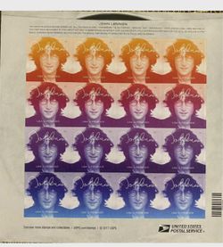 2017 John Lennon Sheet of 16 Forever Stamps Music Icons Series