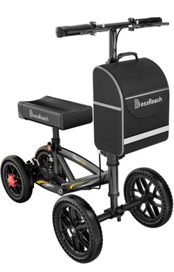 BlessReach Foldable All Terrain Knee Scooter for Adults for Foot Injuries