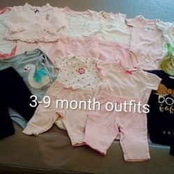 Baby Girl size 3-9 month Mix and Match 30-piece Wardrobe