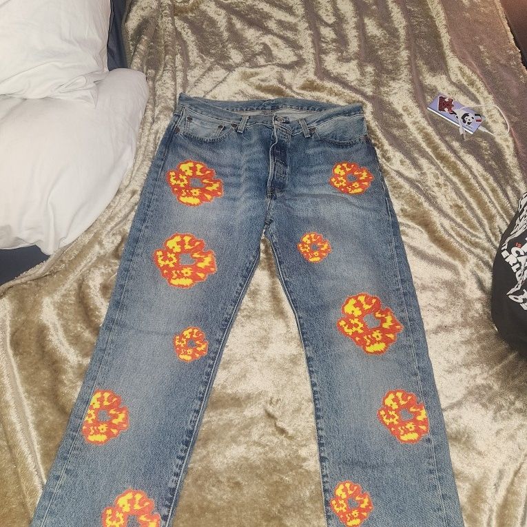 DENIM TEARS × OFFSET Denim 30 macra denim tears x offset jeans size 36 for Sale in Boca Raton, FL