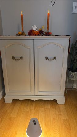 34” tall cabinet. Wine bar. Coffee bar