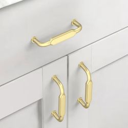 New 10 Pack 3 Inch Brushed Gold Kitchen Cabinet Handles