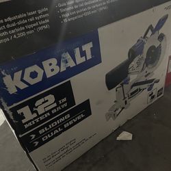 Kobalt 12 in Dual Bevel Miter Saw