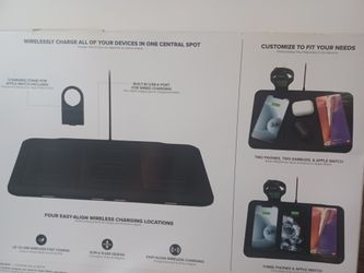4-in-1 Universal Wireless Charging Mat - Black