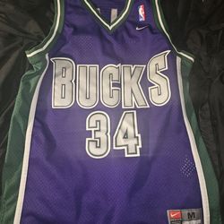 Vintage Nike Authentic Milwaukee Bucks Ray Allen Jersey