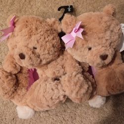 New Girls Bear Slippers 