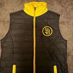 PADRES PUFFER VEST MEDIUM