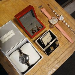 Accessories/ Liz Claiborne Ladies Watch ( New In Box) Cufflinks, Hello Kitty Watches 
