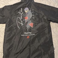 Primitive Naruto Shippuden Itachi Blk Coach Jacket Anime Manga Collab Sz L 00s