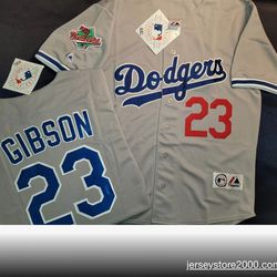 Dodgers Gibson Jersey Small Thur 2xx 