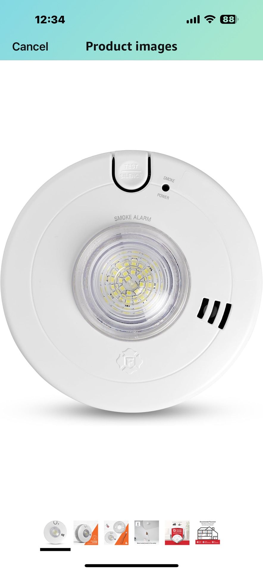 First Alert SM110LED-AC, Hardwire Smoke Alarm with LED Strobe & 10-Year Battery Backup, 1-Pack Style: Smoke Brand First Alert Style Smoke Power Sour