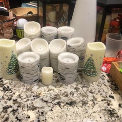 Lot Of 16 Flameless Candles