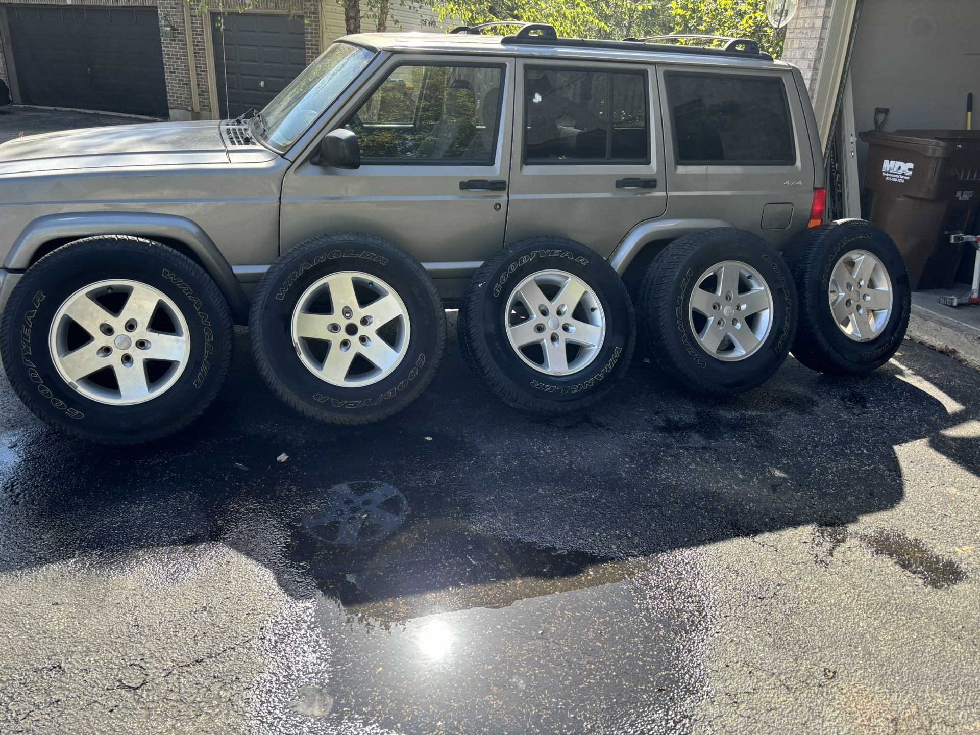 5 Jeep. Wrangler Wheels With Good Years Tires In Good Shape for Sale in