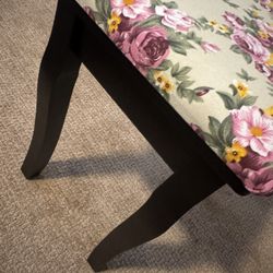 Floral Stool Chair 
