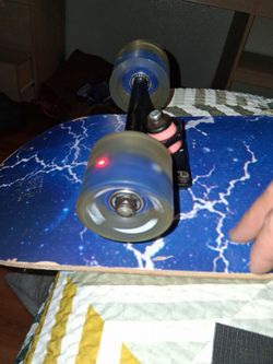 Skateboard with LED Light-Up Wheels
