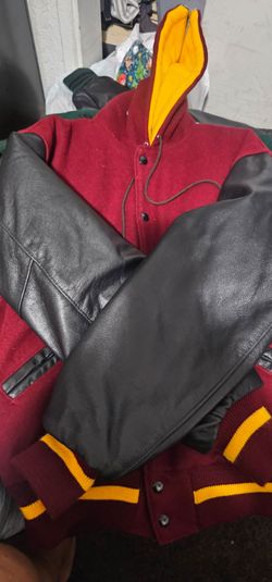 Leather Letterman jacket