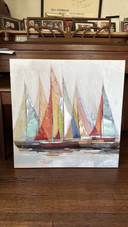 Sailboat Painting-26”x26”