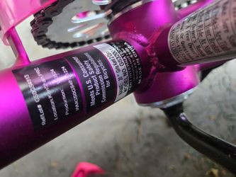 Pink Metallic 20 in bike
