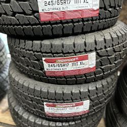 245/65/17 Landspider All Terrain Tires EACH TIRE $110/ CADA LLANTA- INSTALLED AND BALANCED