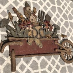 Gardening cart - Very Large Wall Or Yard Art