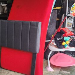 Twin Bed  2 Matress   Dark Gray