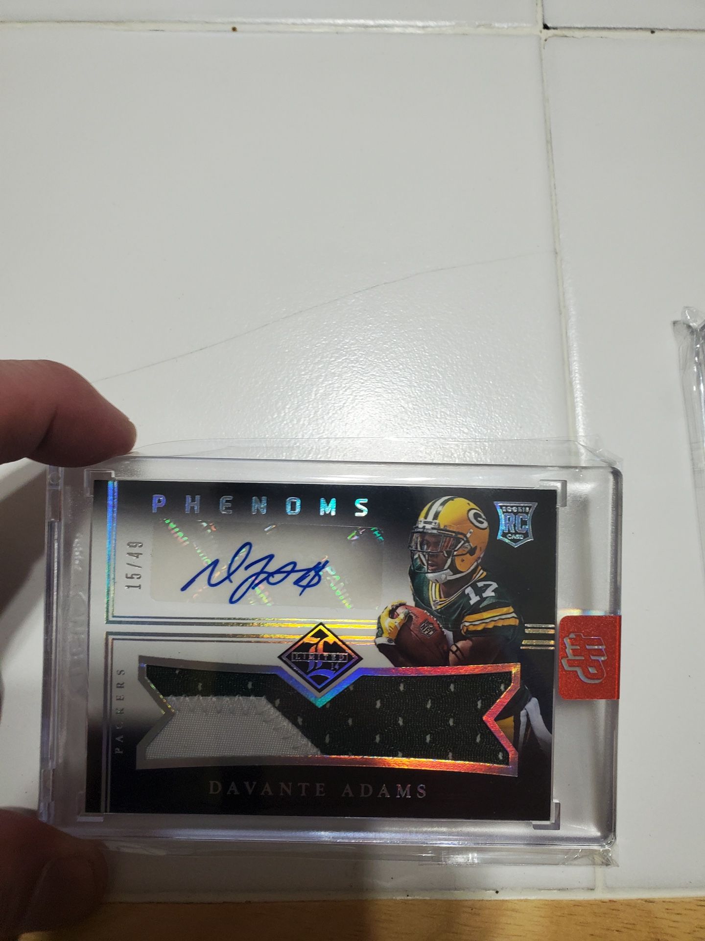 2014 Limited Rookie Phenoms Level 2 Silver Spotlight /49 Davante Adams Auto RC