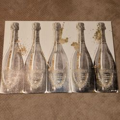 Dom Perignon champagne canvas by Oliver Gal