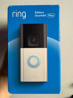 NEW - Ring Battery Doorbell Plus Smart Wifi Video Security Camera Satin Nickel