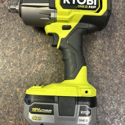 Ryobi 1/2” Impact 4ah Batt NO CHARGER