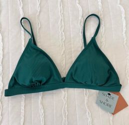 Target- Bikini Top forest green color size L