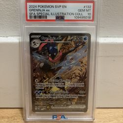 2024 POKEMON SVP EN-SV BLACK STAR PROMO #132 GRENINJA EX PSA 10