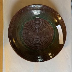 Vintage 1970s Handmade Pottery Bowl