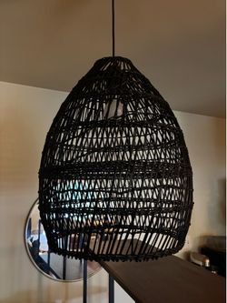Woven Black Lampshade
