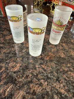 Mexico Frosted Shot Glasses 