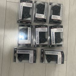 Eight PS3 controllers