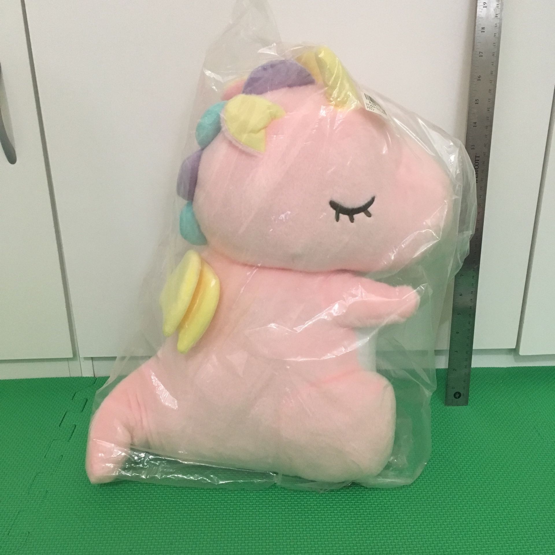 Pink Dinosaur Unicorn Plushie 