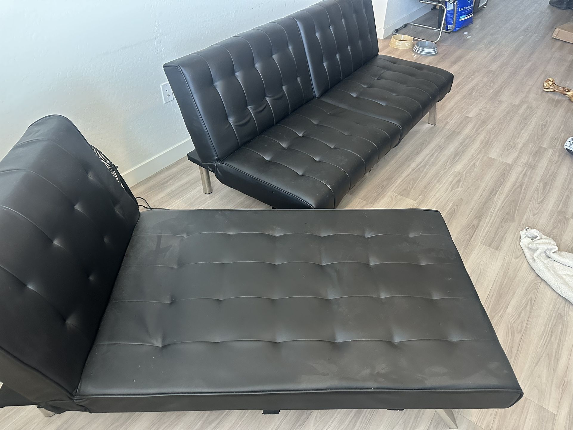 Black Sofa Set 