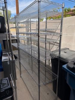 Chrome Wire Shelving Unit 5-Tier