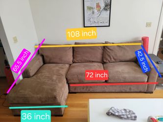 Crate & Barrel modular sectional sofa