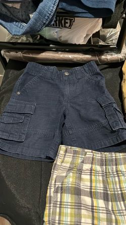 Navy Blue Kids Cargo Shorts