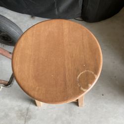 Wooden Stool Used In Activity Room