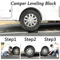 
New , 35,000 lb Heavy Duty Leveler Tire Chocks for RV Camper Trailer Truck Motorhome