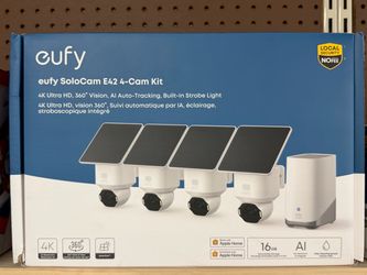 NEW! EUFY SoloCam E42 4K Solar Wireless Security Camera AI - SEALED
