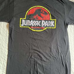 Jurassic Park Black Graphic Tee | Size M