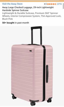 NEW IN BOX Away Large 29-Inch Hardside Spinner Suitcase Blush Pink