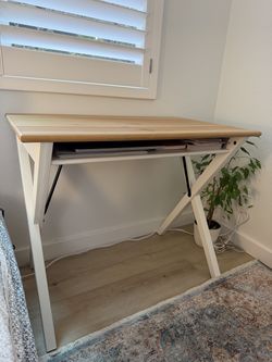 IKEA BOLLPOJKE Solid Pine Desk — Like New